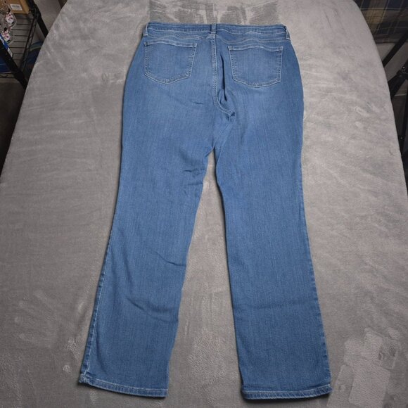 NYDJ Womens Sheri Slim Fit Jeans 14 Medium Wash High Rise Stretch Slimming - Picture 3 of 9